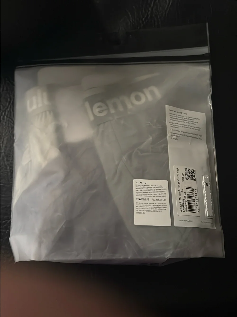 Lululemon Men’s Always In Motion Boxer Briefs multipack